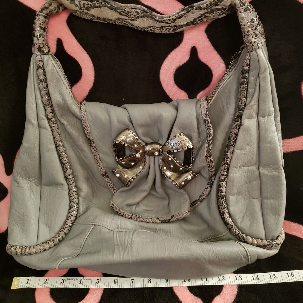 Betsey Johnson metal bow purse